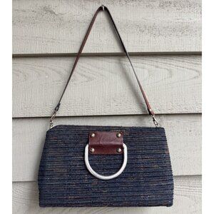 Add Libb Charleston Handmade Upholstery Fabric Shoulder Bag Clutch